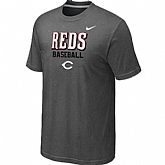 Cincinnati Reds 2014 Home Practice T-Shirt - Dark Grey,baseball caps,new era cap wholesale,wholesale hats