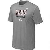 Cincinnati Reds 2014 Home Practice T-Shirt - Light Grey,baseball caps,new era cap wholesale,wholesale hats