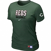 Cincinnati Reds Nike Women's D.Green Short Sleeve Practice T-Shirt,baseball caps,new era cap wholesale,wholesale hats