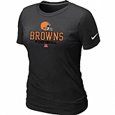 Cleveland Browns Black Women's Critical Victory T-Shirt,baseball caps,new era cap wholesale,wholesale hats