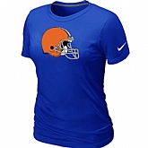 Cleveland Browns Blue Women's Logo T-Shirt,baseball caps,new era cap wholesale,wholesale hats