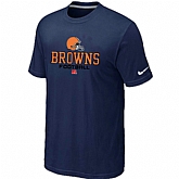 Cleveland Browns Critical Victory D.Blue T-Shirt,baseball caps,new era cap wholesale,wholesale hats