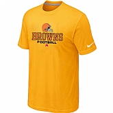 Cleveland Browns Critical Victory Yellow T-Shirt,baseball caps,new era cap wholesale,wholesale hats