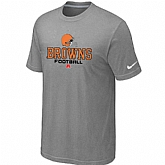 Cleveland Browns Critical Victory light Grey T-Shirt,baseball caps,new era cap wholesale,wholesale hats