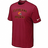 Cleveland Browns Heart & Soul Red T-Shirt,baseball caps,new era cap wholesale,wholesale hats