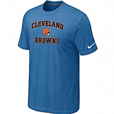 Cleveland Browns Heart & Soul light Blue T-Shirt,baseball caps,new era cap wholesale,wholesale hats