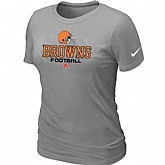 Cleveland Browns L.Grey Women's Critical Victory T-Shirt,baseball caps,new era cap wholesale,wholesale hats