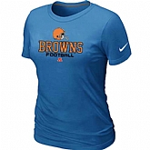 Cleveland Browns L.blue Women's Critical Victory T-Shirt,baseball caps,new era cap wholesale,wholesale hats