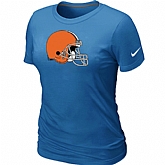 Cleveland Browns L.blue Women's Logo T-Shirt,baseball caps,new era cap wholesale,wholesale hats