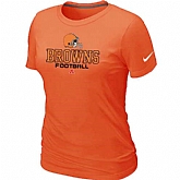 Cleveland Browns Orange Women's Critical Victory T-Shirt,baseball caps,new era cap wholesale,wholesale hats