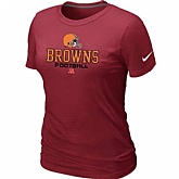 Cleveland Browns Red Women's Critical Victory T-Shirt,baseball caps,new era cap wholesale,wholesale hats