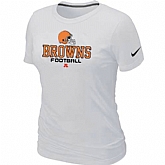 Cleveland Browns White Women's Critical Victory T-Shirt,baseball caps,new era cap wholesale,wholesale hats