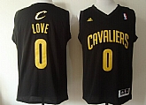 Cleveland Cavaliers #0 Kevin Love Revolution 30 Swingman Black With Gold Jerseys,baseball caps,new era cap wholesale,wholesale hats