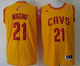 Cleveland Cavaliers #21 Andrew Wiggins Revolution 30 Swingman Yellow Jerseys,baseball caps,new era cap wholesale,wholesale hats