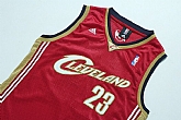 Cleveland Cavaliers #23 LeBron James Red With Golden Jerseys,baseball caps,new era cap wholesale,wholesale hats