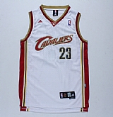 Cleveland Cavaliers #23 LeBron James White With Golden Jerseys,baseball caps,new era cap wholesale,wholesale hats