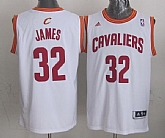 Cleveland Cavaliers #32 LeBron James Revolution 30 Swingman White Jerseys,baseball caps,new era cap wholesale,wholesale hats