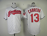 Cleveland Indians #13 Asdrubal Cabrera 2013 White Jerseys,baseball caps,new era cap wholesale,wholesale hats