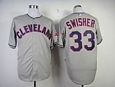 Cleveland Indians #33 Nick Swisher Gray Jerseys,baseball caps,new era cap wholesale,wholesale hats