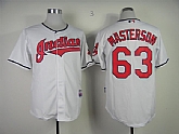 Cleveland Indians #63 Justin Masterson 2013 White Jerseys,baseball caps,new era cap wholesale,wholesale hats