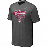 Cleveland Indians 2014 Home Practice T-Shirt - Dark Grey,baseball caps,new era cap wholesale,wholesale hats