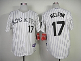 Colorado Rockies #17 Helton White Jerseys,baseball caps,new era cap wholesale,wholesale hats