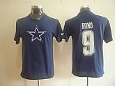 Dallas Cowboys 9 Tony Romo Name & Number T-Shirt,baseball caps,new era cap wholesale,wholesale hats