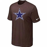 Dallas Cowboys Sideline Legend Authentic Logo T-Shirt Brown,baseball caps,new era cap wholesale,wholesale hats