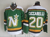 Dallas Stars #20 Dino Ciccarelli Green CCM Throwback Jerseys,baseball caps,new era cap wholesale,wholesale hats