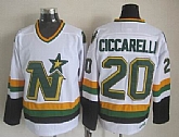 Dallas Stars #20 Dino Ciccarelli White CCM Throwback Jerseys,baseball caps,new era cap wholesale,wholesale hats