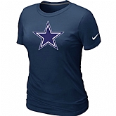 Dallas cowboys D.Blue Women's Logo T-Shirt,baseball caps,new era cap wholesale,wholesale hats