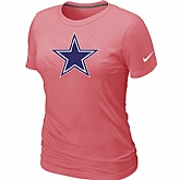 Dallas cowboys Pink Women's Logo T-Shirt,baseball caps,new era cap wholesale,wholesale hats