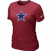 Dallas cowboys Red Women's Logo T-Shirt,baseball caps,new era cap wholesale,wholesale hats