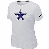 Dallas cowboys White Women's Logo T-Shirt,baseball caps,new era cap wholesale,wholesale hats