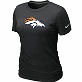 Denver Broncos Black Women's Logo T-Shirt,baseball caps,new era cap wholesale,wholesale hats
