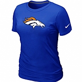 Denver Broncos Blue Women's Logo T-Shirt,baseball caps,new era cap wholesale,wholesale hats