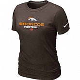 Denver Broncos Brown Women's Critical Victory T-Shirt,baseball caps,new era cap wholesale,wholesale hats