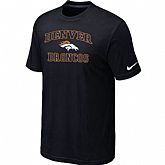 Denver Broncos Heart & Soul Black T-Shirt,baseball caps,new era cap wholesale,wholesale hats