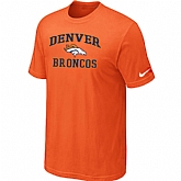 Denver Broncos Heart & Soul Orange T-Shirt,baseball caps,new era cap wholesale,wholesale hats