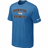 Denver Broncos Heart & Soul light Blue T-Shirt,baseball caps,new era cap wholesale,wholesale hats
