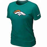 Denver Broncos L.Green Women's Logo T-Shirt,baseball caps,new era cap wholesale,wholesale hats
