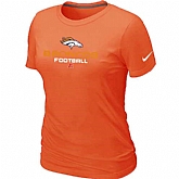 Denver Broncos Orange Women's Critical Victory T-Shirt,baseball caps,new era cap wholesale,wholesale hats