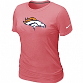 Denver Broncos Pink Women's Logo T-Shirt,baseball caps,new era cap wholesale,wholesale hats