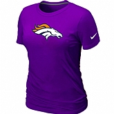 Denver Broncos Purple Women's Logo T-Shirt,baseball caps,new era cap wholesale,wholesale hats