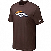 Denver Broncos Sideline Legend Authentic Logo T-Shirt Brown,baseball caps,new era cap wholesale,wholesale hats