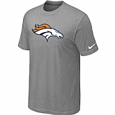 Denver Broncos Sideline Legend Authentic Logo T-Shirt Light grey,baseball caps,new era cap wholesale,wholesale hats