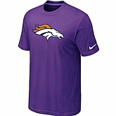 Denver Broncos Sideline Legend Authentic Logo T-Shirt Purple,baseball caps,new era cap wholesale,wholesale hats