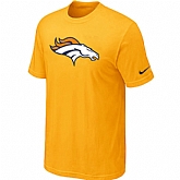 Denver Broncos Sideline Legend Authentic Logo T-Shirt Yellow,baseball caps,new era cap wholesale,wholesale hats