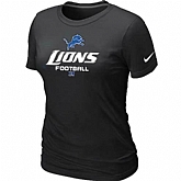 Detroit Lions Black Women's Critical Victory T-Shirt,baseball caps,new era cap wholesale,wholesale hats