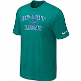 Detroit Lions Heart & Soul Green T-Shirt,baseball caps,new era cap wholesale,wholesale hats